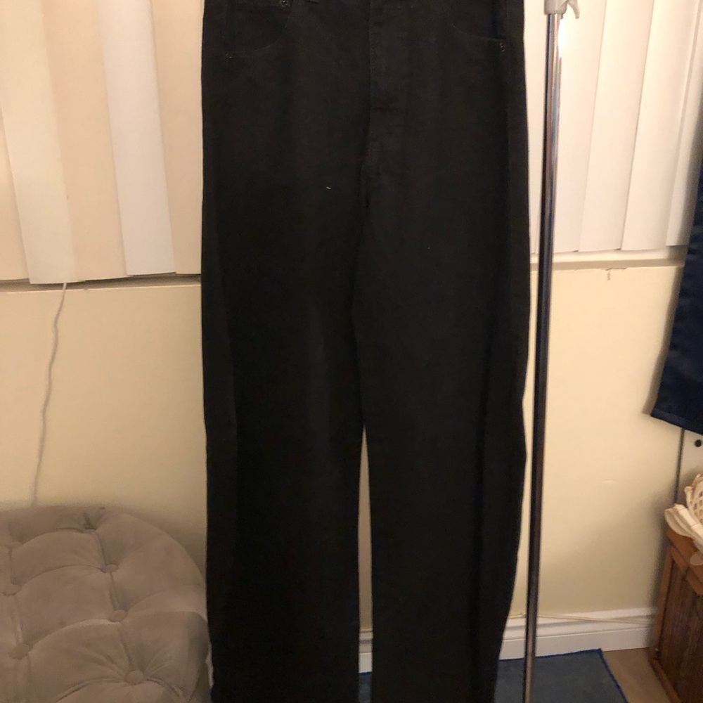 Zara Black Bootcut High-Rise Trousers